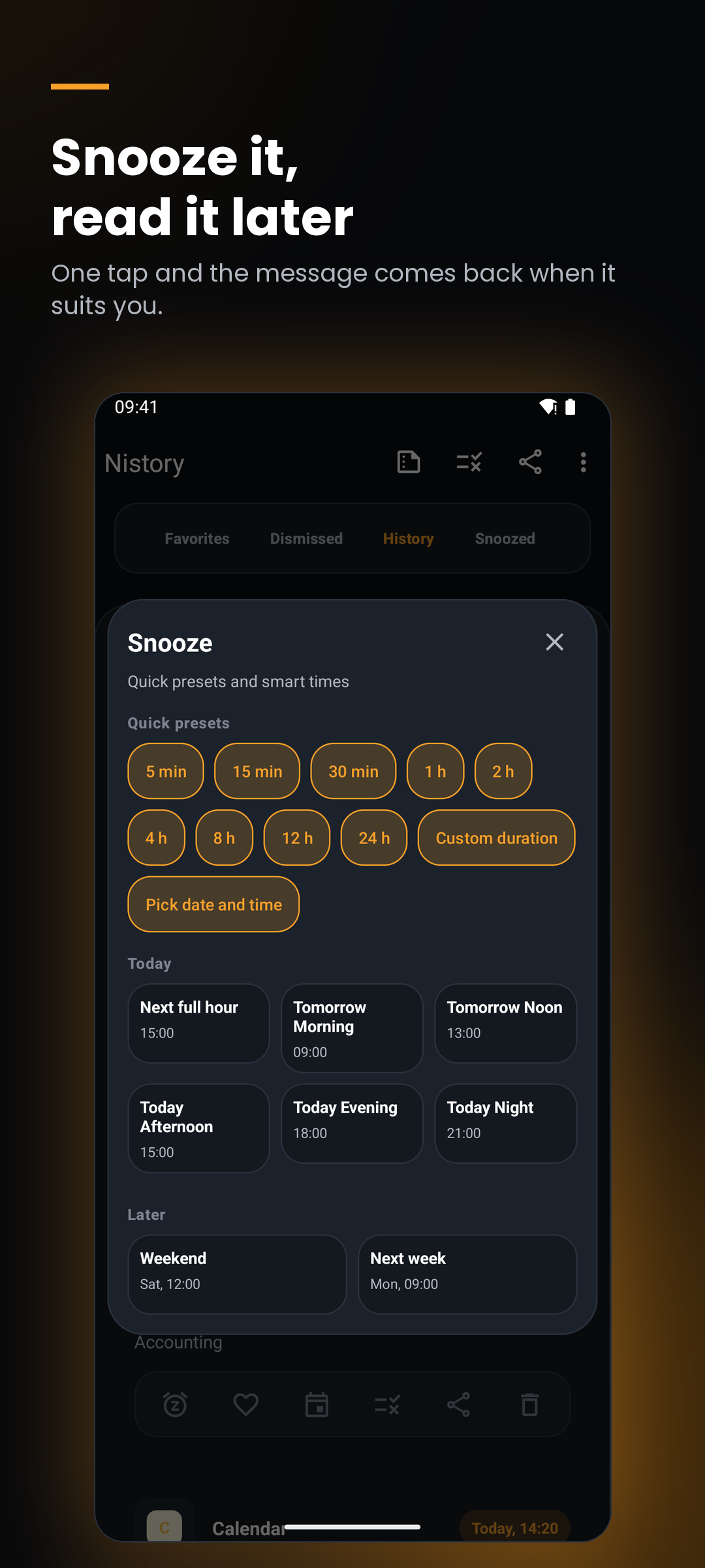 Snooze it, read it later